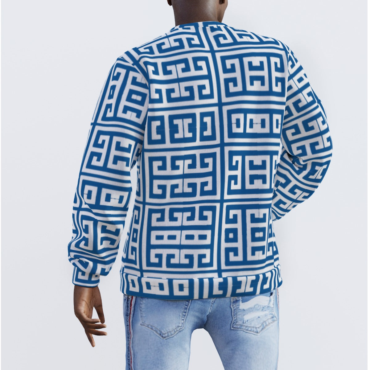 All-Over Print Men's Sweater