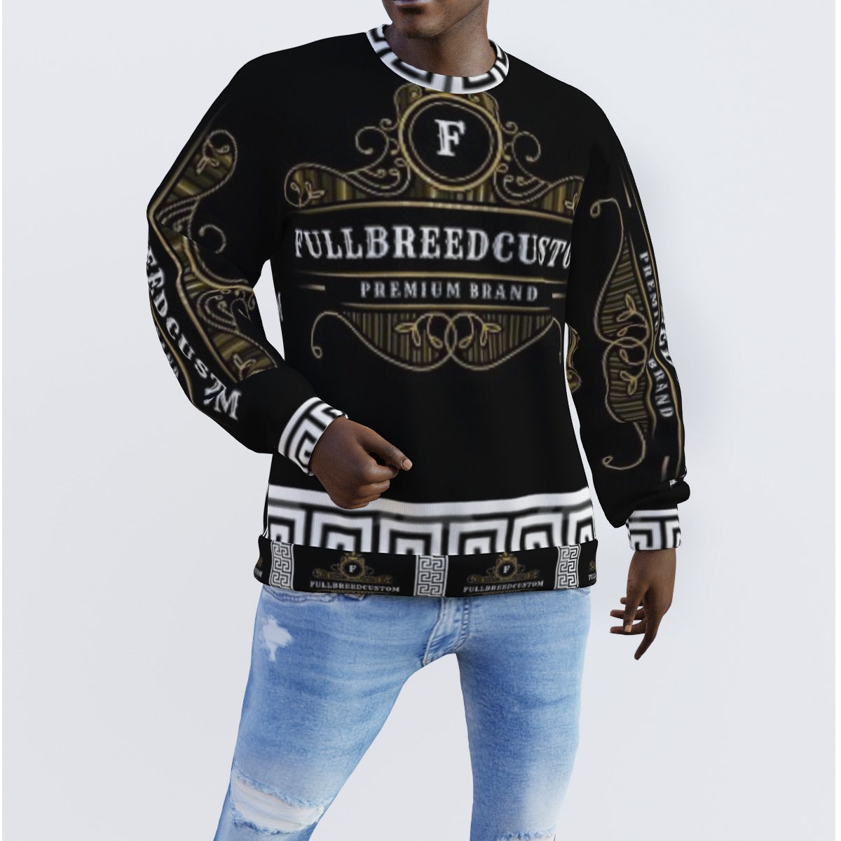 Fullbreedboutique   Print Men's Sweater