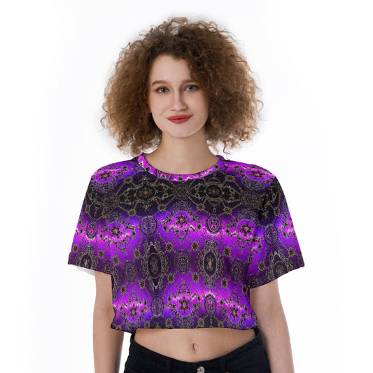 Fullbreedboutique   Print Cropped T-Shirt