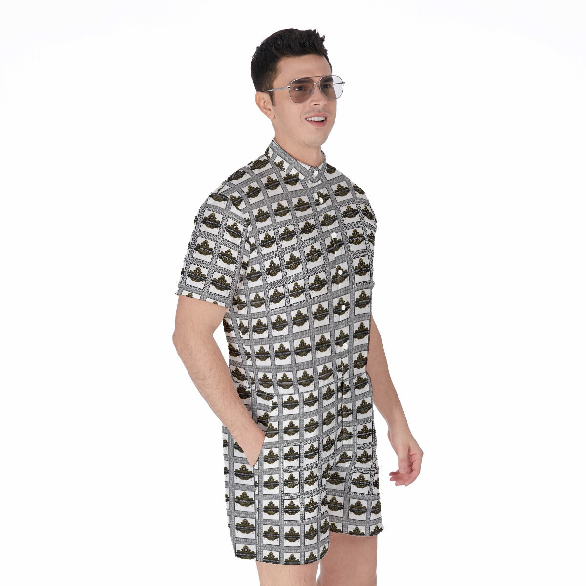 All-Over Print Men's Rompers