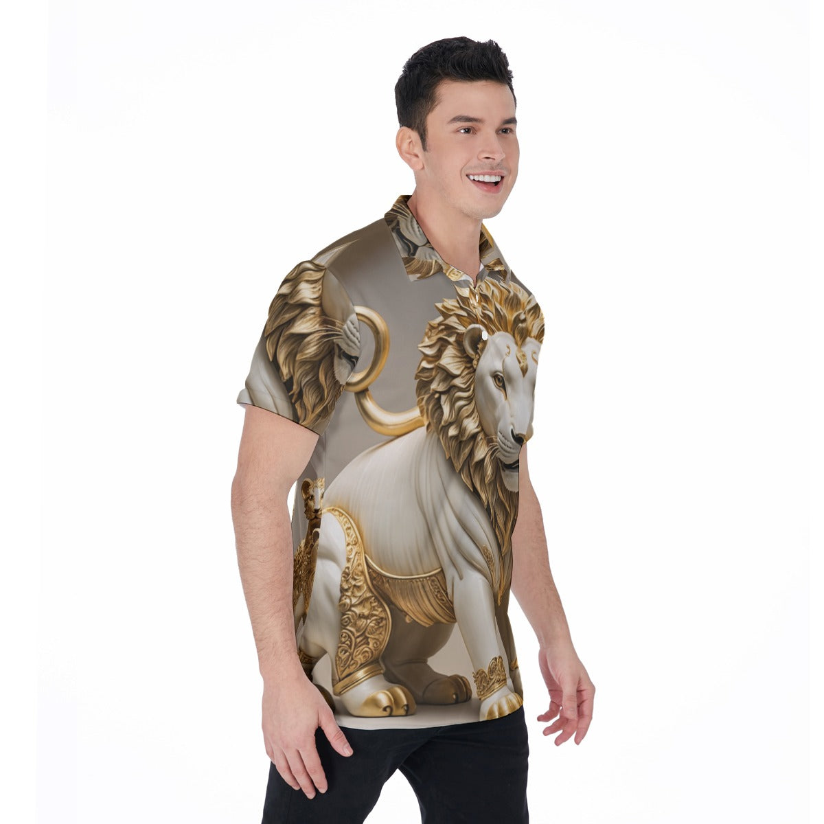 All-Over Print Men's Polo Shirt