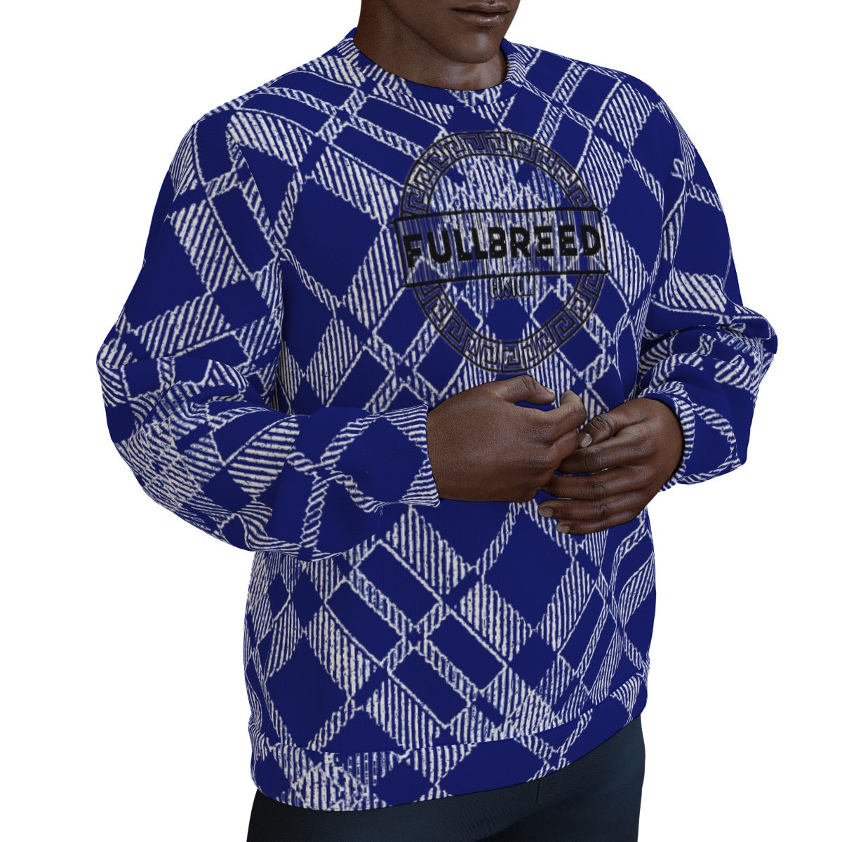 fullbreedboutique Print Men's Thicken Sweater