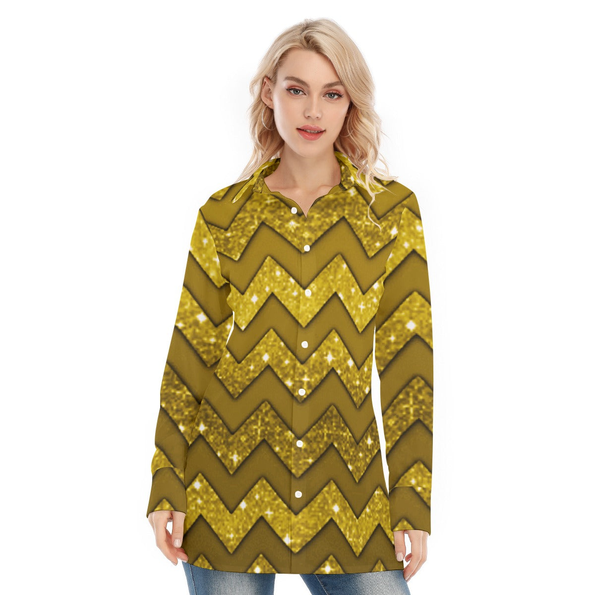 All-Over Print Women's Long Shirt