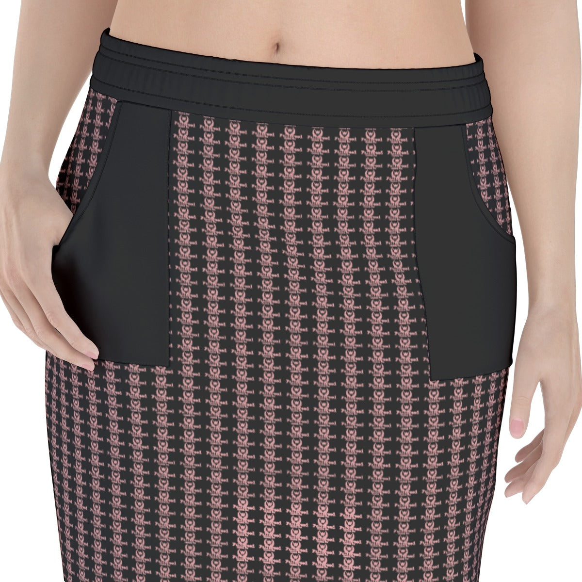 fullbreedboutique Print Women's Package Hip Skirt