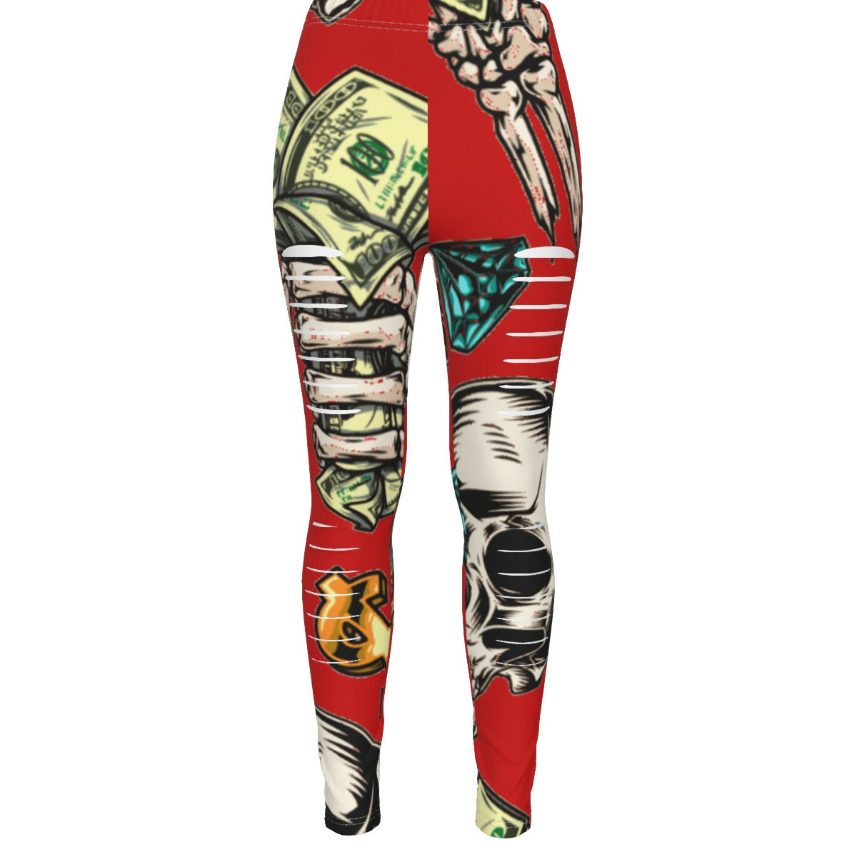 fullbreedboutique Print Women's Ripped Leggings