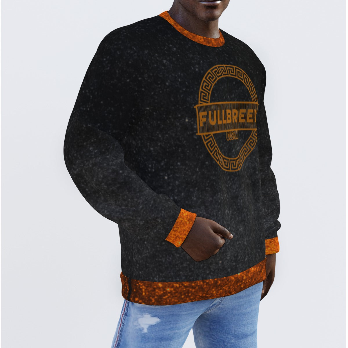 All-Over Print Men's Sweater