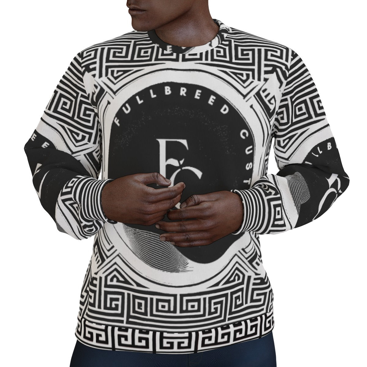 All-Over Print Men's Thicken Sweater