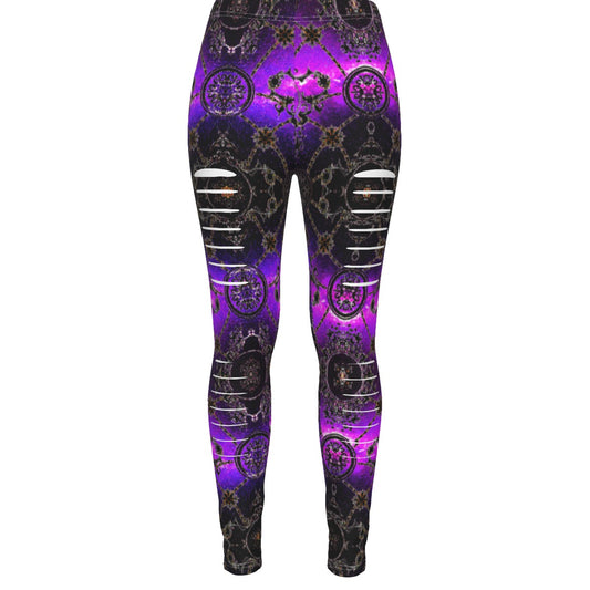 FullbreedBoutique Print Women's Ripped Leggings