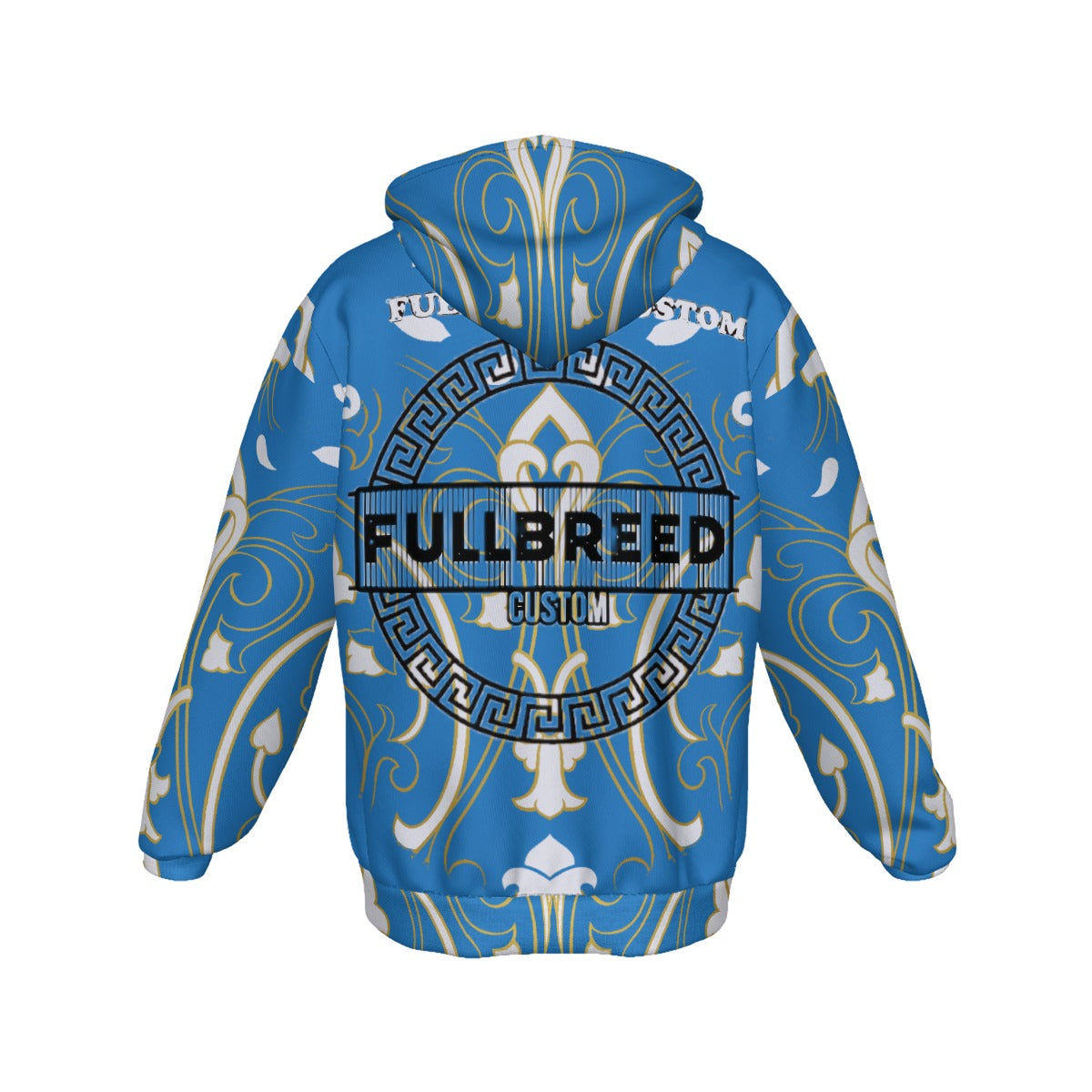 FullbreedBoutique Print Men's Heavy Fleece Zip Up Hoodie