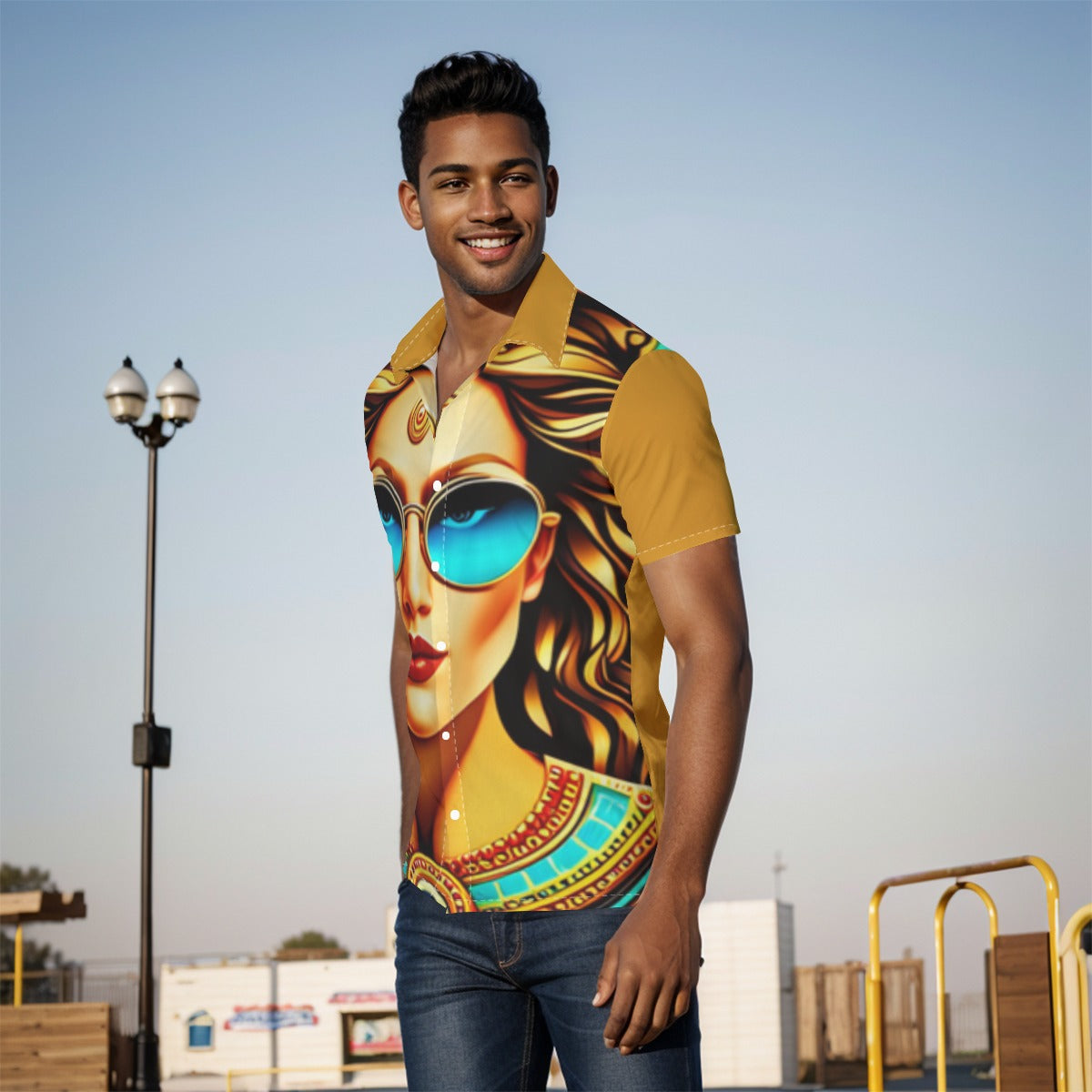 All-Over Print Men's Shirt