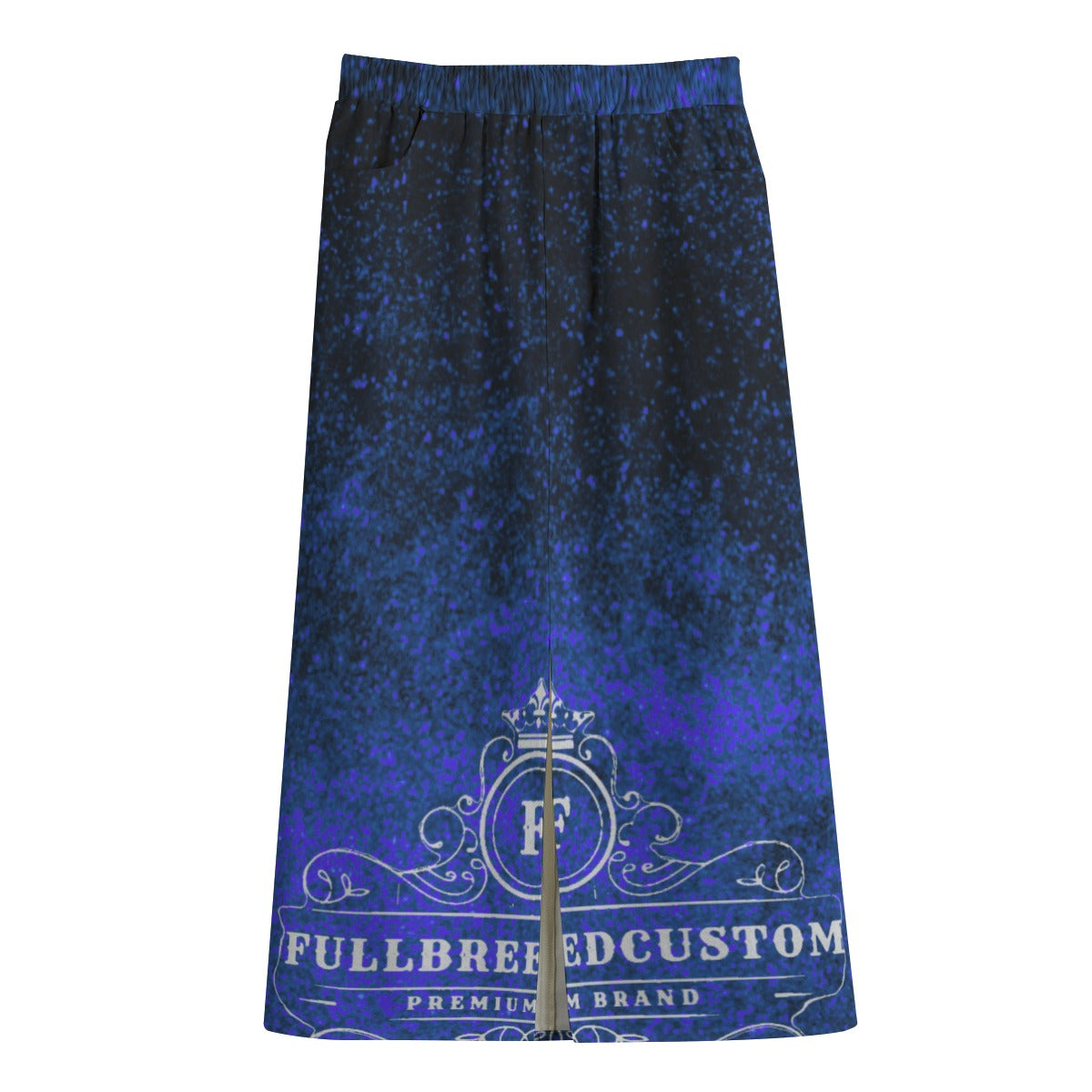 All-Over Print Women's Front Mid-slit Skirt | 245GSM Cotton