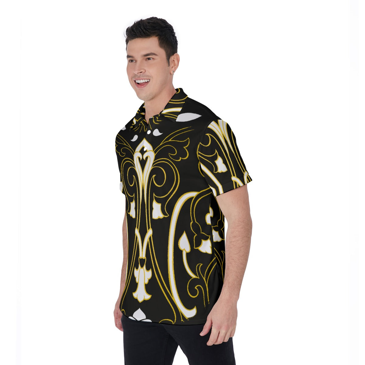 FullbreedBoutique Print Men's Polo Shirt