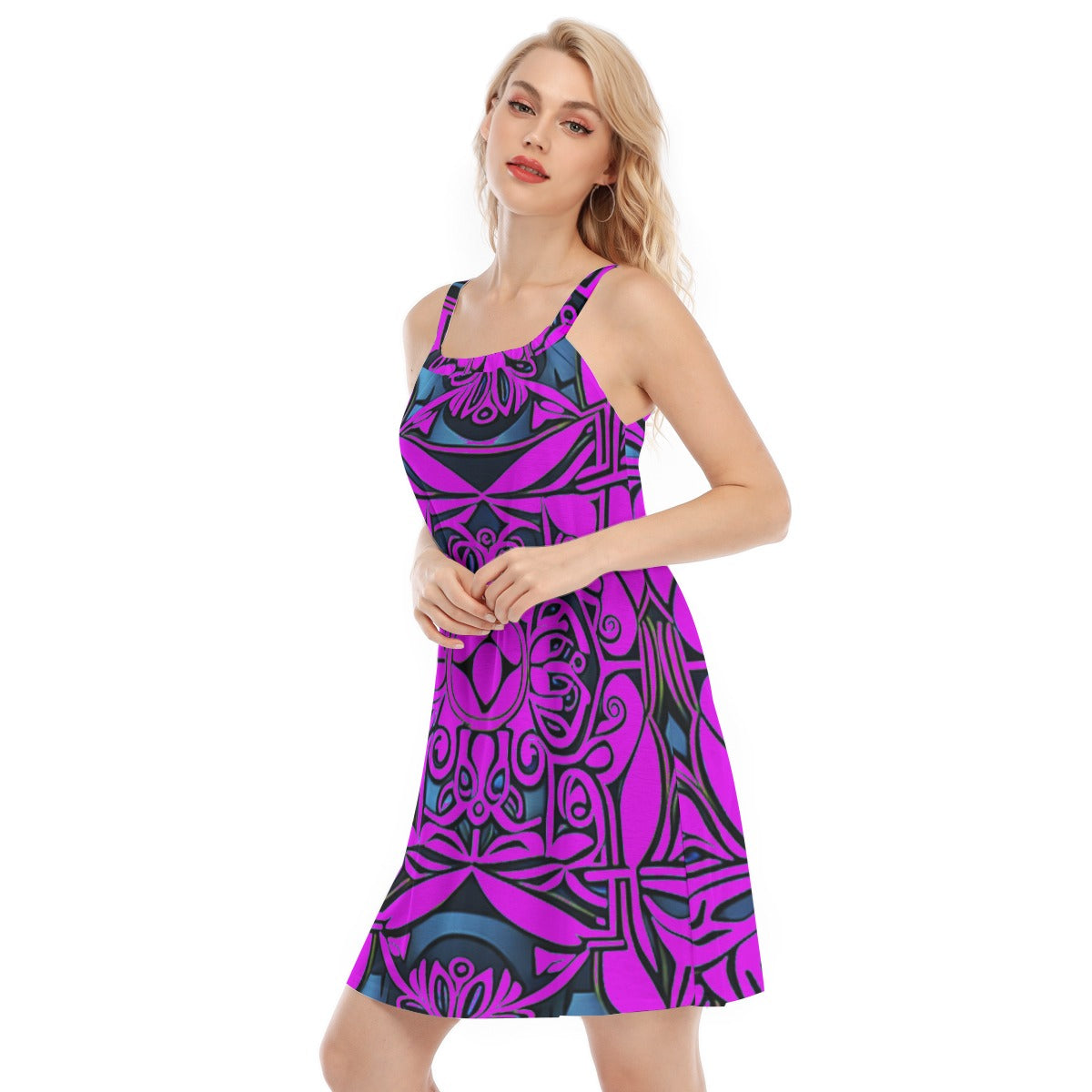 All-Over Print Women's Sleeveless Cami Dress