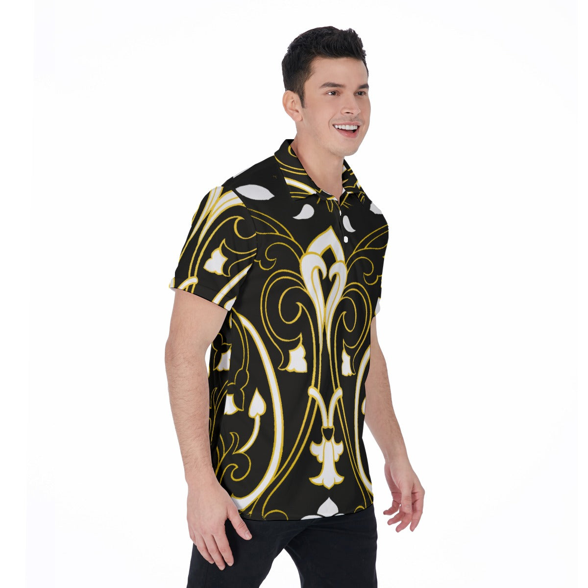 FullbreedBoutique Print Men's Polo Shirt