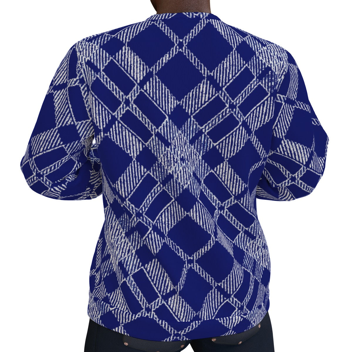 fullbreedboutique Print Men's Thicken Sweater