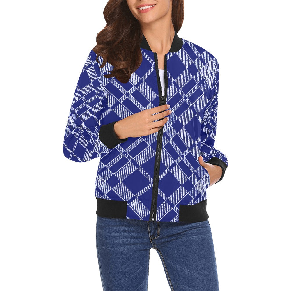 fullbreedboutique Print Bomber Jacket for Women ( H19)