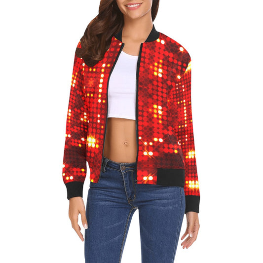 Fullbreedboutique Print Bomber Jacket for Women ( H19)