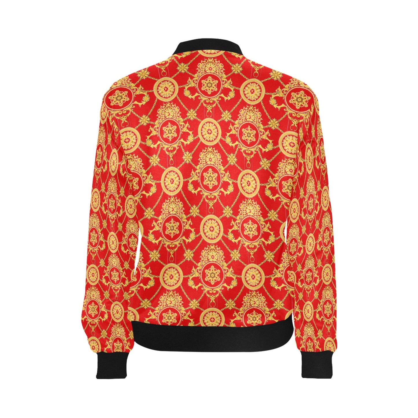 fullbreedboutique Women's All Over Print Bomber Jacket(Model H36)