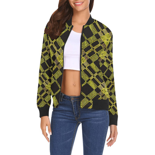 fullbreedboutique Print Bomber Jacket for Women ( H19)