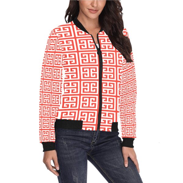 fullbreedboutique Women's All Over Print Bomber Jacket(Model H36)