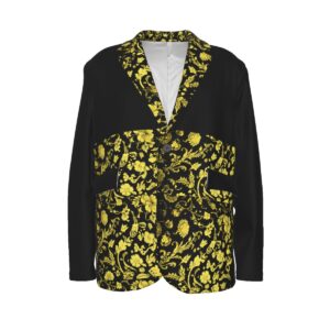 Fullbreedbout Men's Casual Cotton Blazer with Flat Lapel Collar | 245GSM | Stylish & Comfortable