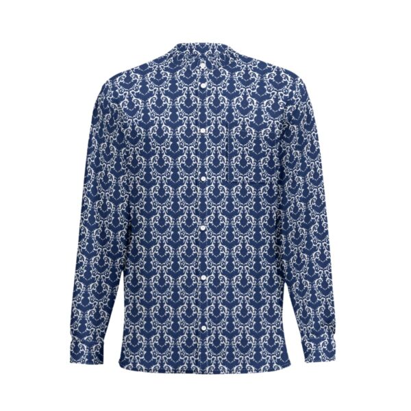 FullbreedCustom  Print New Men'S Business Long-Sleeved Imitation Linen Shirt