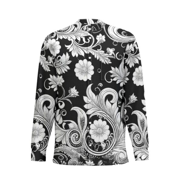 Fullbreedboutique Print New Men'S Business Long-Sleeved Imitation Linen Shirt