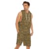 FullbreedBoutique Print Men's Sleeveless Vest And Shorts Set - Image 3