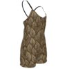 FullbreedBoutique  Print Women's Backless Romper With Black Straps - Image 3