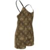 FullbreedBoutique  Print Women's Backless Romper With Black Straps - Image 3