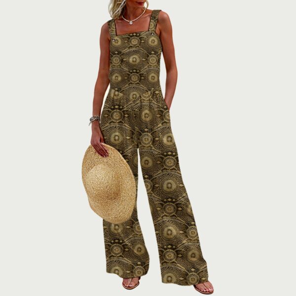 FullbreedBoutique  Print Women's Wide-Leg Jumpsuit