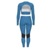 FullbreedBoutique Print Women's Sport Set With Backless Top And Leggings - Image 2