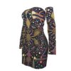 FullbreedBoutique Print Women's Off-shoulder Back Lace-up Dress - Image 4