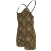 FullbreedBoutique  Print Women's Backless Romper With Black Straps - Image 4