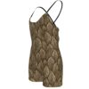 FullbreedBoutique  Print Women's Backless Romper With Black Straps - Image 4