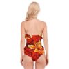 FullbreedBoutique  Print Women's Tube Top Bodysuit With Side Black Straps - Image 4
