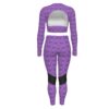 All-Over Print Women's Sport Set With Backless Top And Leggings - Image 2