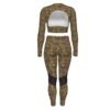 FullbreedBoutique Print Women's Sport Set With Backless Top And Leggings - Image 2