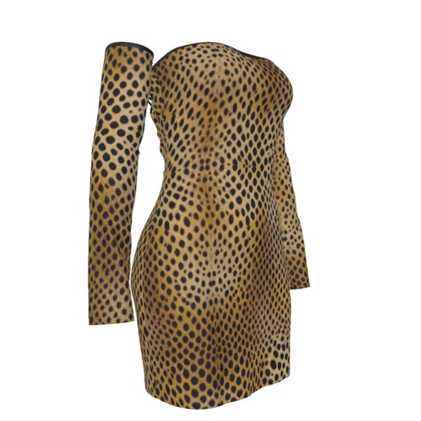FullbreedBoutique Print Women's Off-shoulder Back Lace-up Dress