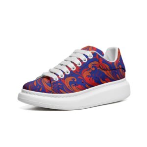 FullbreedCustom Unisex Non Slip Lace Up Faux Leather Sneakers
