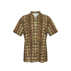 FullbreedBoutique Print Men's Hawaiian Shirt With Button Closure |115GSM Cotton poplin