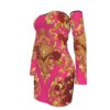 Fullbreedcustom  Print Women's Off-shoulder Back Lace-up Dress - Image 5